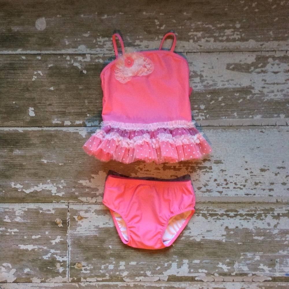 Isobella and Chloe All Pink Swimsuit